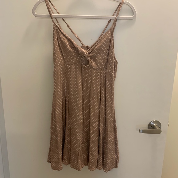 American Eagle Pink Polka Dot Dress - Picture 1 of 2